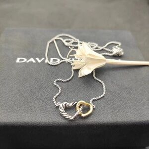 David Yurman Two-Tone Heart Necklace
